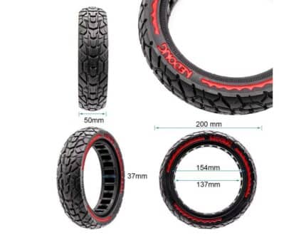 Rueda maciza ultraligera offroad 8,5x2-6,1B34 - roja [Nedong] 2