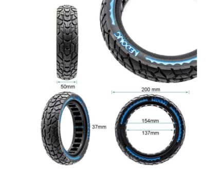 Rueda maciza ultraligera offroad 8,5x2 - azul [Nedong] 2