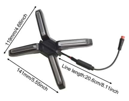 Luces (tipo X) para patinete eléctrico Segway Ninebot ZT3 Pro 2