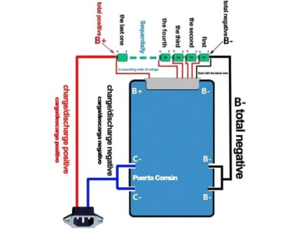 BMS 13S 48V 30A Liion Batería Autobalanceo 2