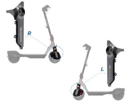 Cubierta lateral delantera para Ninebot F3 E