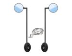 Espejo retrovisor lateral EWR002 para casco 4