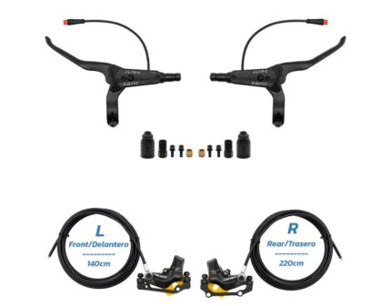 Kit de freno hidráulico NUTT Y5 Delantero L trasero R 2