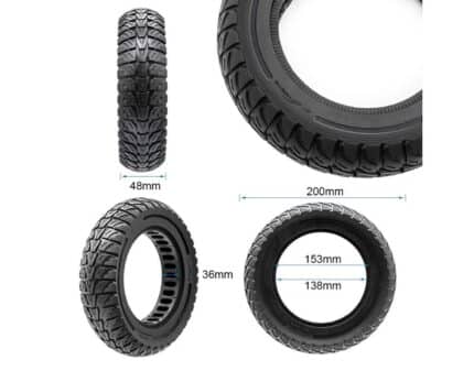 Rueda maciza 8,5x2-6,1 - Negro [Cityneye] 2