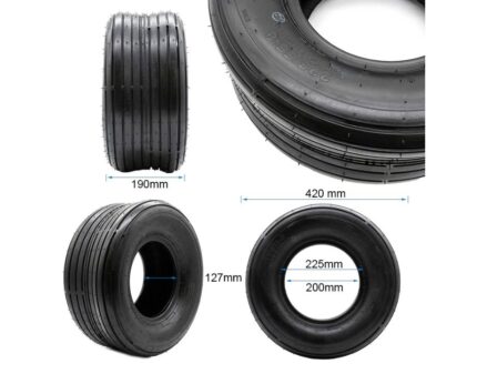 Cubierta tubeless 18x9,5-8 22555-8 liso [Feiben] 2