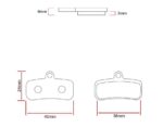 Pastilla de freno RT007-C cerámica para Shimano saint M810M820 5