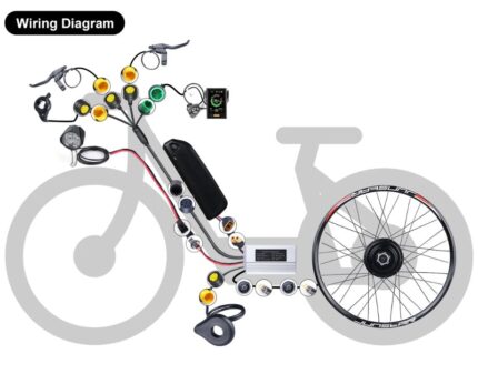 Kit conversión de bicicleta eléctrica con motor trasero 500W 48V – 26 pulgadas (Display EKD01) [Bafang] 2