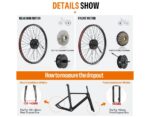 Kit conversión de bicicleta eléctrica con motor trasero 500W 48V – 26 pulgadas (Display EKD01) [Bafang] 3