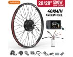 Kit conversión de bicicleta eléctrica con motor trasero 500W 48V – 28 y 29 pulgadas (Display EKD01) [Bafang]