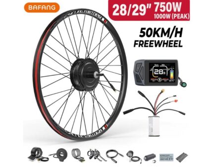 Kit conversión de bicicleta eléctrica con motor trasero 750W 48V – 28 y 29 pulgadas (Display EKD01) [Bafang]