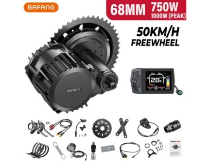 Kit conversión de bicicleta eléctrica de accionamiento medio 750W 48V – 68MM (Display EKD01)[Bafang]