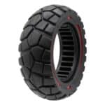 Rueda maciza 9x3-5,5 línea roja-negra [Amitor]