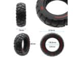 Rueda maciza 9x3-5,5 línea roja-negra [Amitor] 2