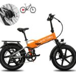 BRAVE ebike fatbike plegable-NaranjaGris
