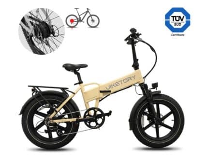 Lithor ebike fatbike plegable Crema