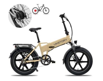 Lithor ebike fatbike plegable-crema