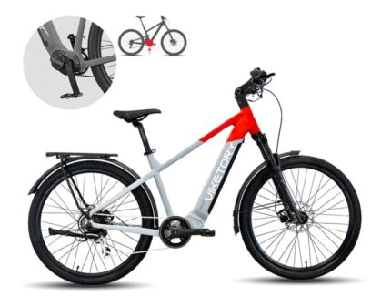 VENTIX+Plus ebike URBANA Grisrojo