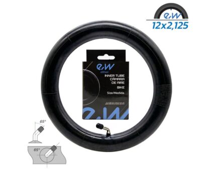 Cámara de aire 12x (1,75 2 2,125) VC 65x65º [Ewheel]