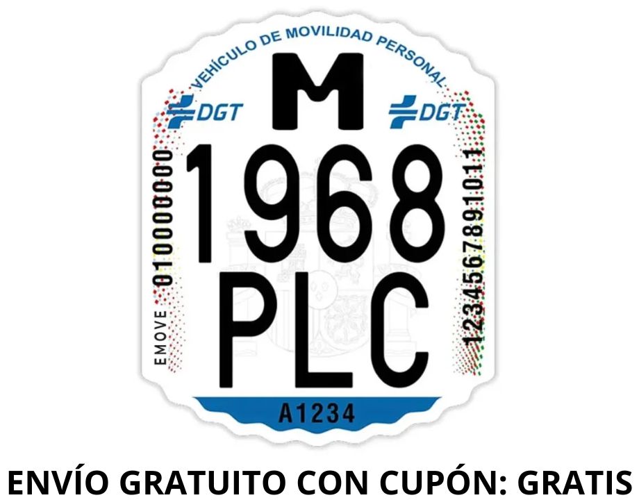 Matrícula para patinete eléctrico DGT Matrícula para patinete eléctrico DGT