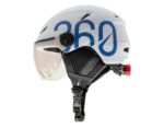 Casco GLOOB Urban Blanco – Azul orejeras extraibles 4