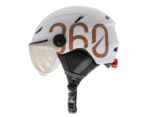 Casco GLOOB Urban Blanco – Marrón orejeras extraibles 4