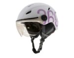 Casco GLOOB Urban Blanco – Morado orejeras extraibles 3