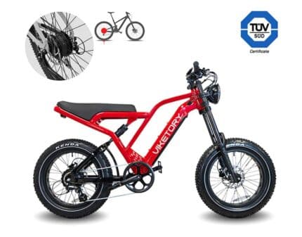 Bicicleta eléctrica Commando Rojo