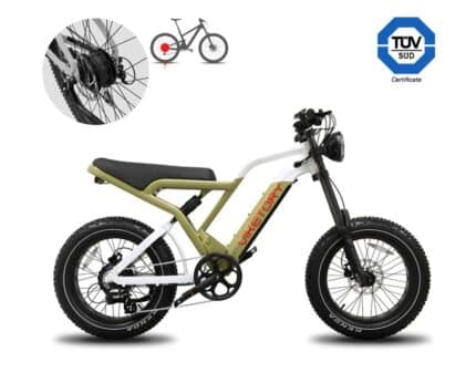 Bicicleta eléctrica Commando Verde Militar