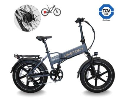 Lithor ebike fatbike plegable Gris