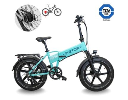Lithor ebike fatbike plegable Turquesa