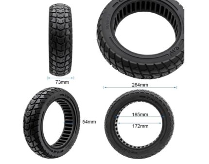 Rueda maciza 7060-7,5 Negro 2