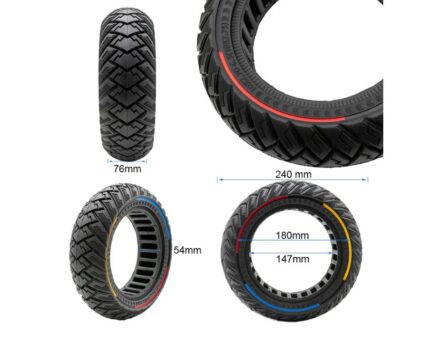 Rueda maciza 10x2,70-6,5 (10X2,75) - Tricolor 2