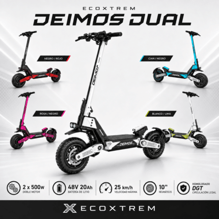Patinete eléctrico Ecoxtrem Deimos Dual 48V 20Ah homologado DGT