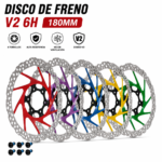 Disco de freno V2 6H 180mm para patinete eléctrico en varios colores