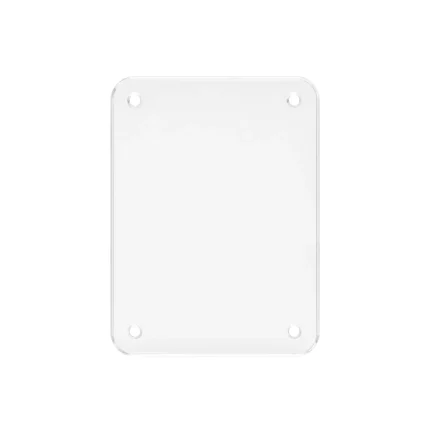 Portamatrícula VMP de acrílico transparente sin matrícula para patinete eléctrico