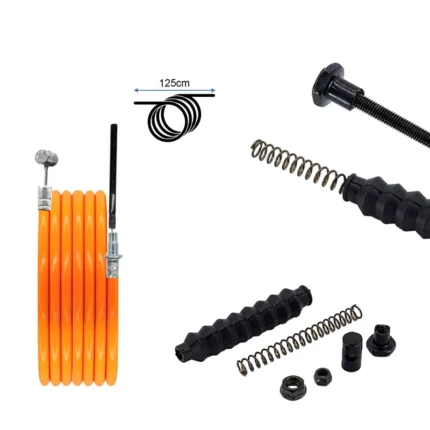 Cable de freno para Xiaomi Electric Scooter 6 Lite de 125 cm con funda naranja y accesorios