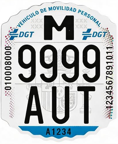 Etiqueta identificativa DGT para vehículo de movilidad personal VMP