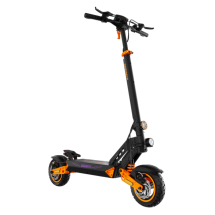 Vista frontal lateral del patinete eléctrico Kamikaze K1