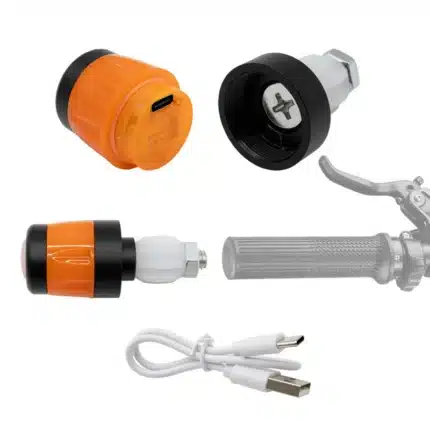 Luz intermitente puños patinete eléctrico recargable USB-C