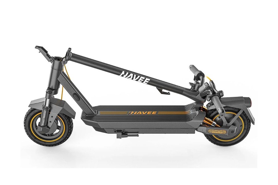 Patinete eléctrico plegado para transportar en tren