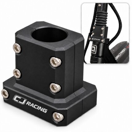 Abrazadera fija CJ Racing para Dualtron de 52,5 mm con seis tornillos Allen de fijación