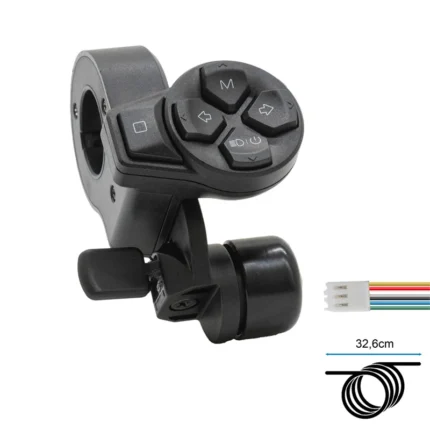 Botonera multiuso Ninebot ZT3 Pro G3 con timbre y cable de 32,6 cm
