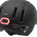 Casco COVEX Sport negro talla L con luz trasera recargable USB-C