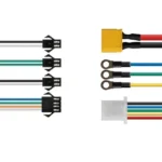 Controladora J&P 60V 37A dual motor delantera con detalle de conectores