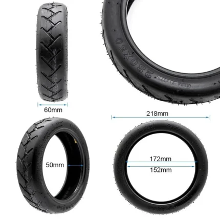 Cubierta 230x50 Ewheel con medidas