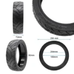 Cubierta PantherUrban 70/60-7,5 tubeless con gel y medidas 255 x 72 mm