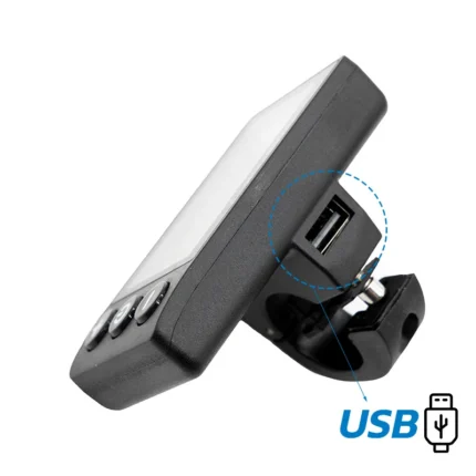 Display S866 SmartGyro con detalle del puerto USB lateral