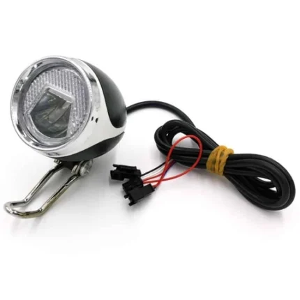 Faro LED con claxon 36V-60V conector SM blanco con cableado