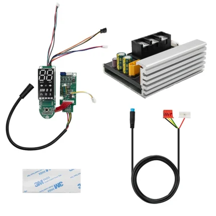 Pack controladora y display Ninebot MAX G2 E deslimitado con cableado y conectores