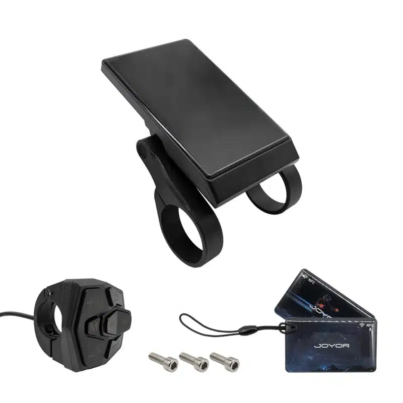 Pantalla Joyor S5 NFC – Kit completo con interruptor Pantalla display Joyor S5 con interruptor multifunción, dos tarjetas NFC y tornillos de montaje
